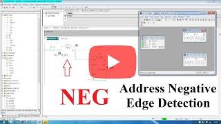 Logic element NEG Address Negative Edge Detection in Siemens PLC Programming STEP7 SIMATIC Manager 
