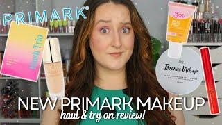 TESTING *NEW* PRIMARK MAKEUP - PS Sun SPF 50 Primer CT Dupe Foundation Cream Bronzer & Blush Trio