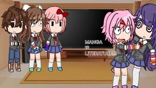 DDLC react to themselves Part 12  AU  Video contains ships