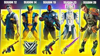 Evolution of All Bosses & Mythic Weapons in Fortnite Chapter 2 Season 2 - Chapter 4 Season 3