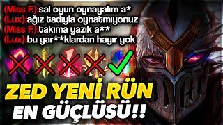 ZED YENİ RÜN  HER KİLL EKSTRA 150 GOLD VERİYOR  %10 FAZLA HASAR   Ogün Demirci