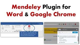 How to add Mendeley Reference Plugin for Word and Google Chrome -#ResearchMadeSimple