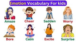 Emotion Vocabulary Words Fun English Learning for Kids  English Vocabulary #englishpractice