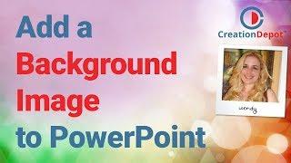 How to add a background image to PowerPoint slides and the Master slide