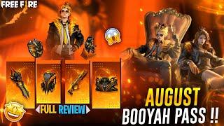 AUGUST BOOYAH PASS PASS FREE FIRE 2024  UPCOMING SEASON 20 AUGUST BOOYAH PASS PASS REVIEW