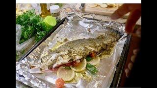 How to clean and cook a whole fish - WHOLE FISH GREEK RECIPE