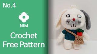 No.4 Amigurumi rabbit crochet free pattern