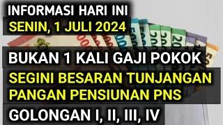 BUKAN 1 KALI GAJI POKOK SEGINI BESARAN TUNJANGAN KELUARGA PENSIUNAN PNS GOLONGAN I II III IV