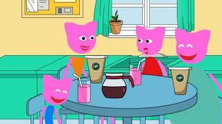 Peppa drinks coffee and gets grounded