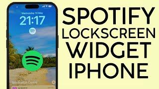 How to Add Spotify Widget to Iphone Lock Screen 2023