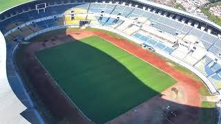 KONDISI TERKINI STADION GBLA  RUMPUT LAPANGAN SUDAH TERLIHAT RAPI