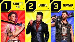 Cyberpunk 2077 LIFEPATHS - Everything You Need To Know Nomad Corpo Street Kid