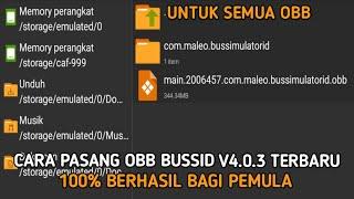 TUTORIAL CARA PASANG OBB BUSSID V4.0.3  DI JAMIN BERHASIL 100%