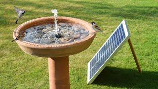 DIY Solar Fountain for Garden  Birds Bath Fountain