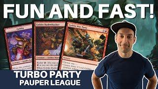 TURBOING OUT AGAIN MTG Pauper has a bunch of ways to slam in quickly for huge damage with goblins