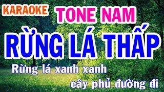 Rừng Lá Thấp Karaoke Tone Nam Nhạc Sống - Phối Mới Dễ Hát - Nhật Nguyễn
