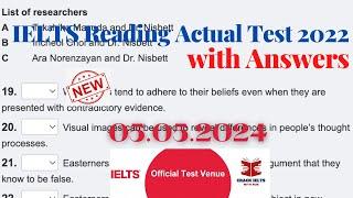 IELTS Reading Actual Test 2024 with Answers  May Exam