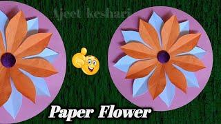 Beautiful Paper Flower Making Idea Easy  Flower Paper Easy  Diy Flower Crafts  Origami Flowers