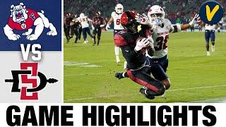 Fresno State vs #21 San Diego State  College Football Highlights