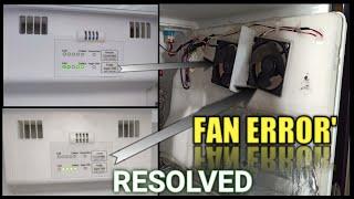 LG Convertible Double Door DC Fan Error code Resolved #green 🟢led blinking.