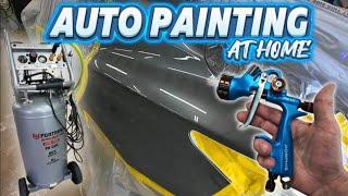 Spot painting my car with a small Harbor Freight compressor