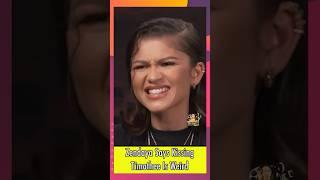 Zendaya Says Kissing Timothee Chalamet Is Weird