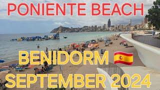 BENIDORM  PONIENTE BEACH TO OLD TOWN  SEPTEMBER 2024  4K-HDR Summer Walking Tour #costablanca #uk