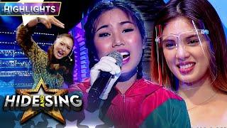 Celebrity singer Lie Reposposa sings Sana Sana  Its Showtime Hide and Sing