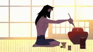 Samurai Jack tea making scene abridged ASMR