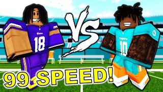 99 SPEED Justin Jefferson VS 99 SPEED Tyreek Hill in Football Fusion 2