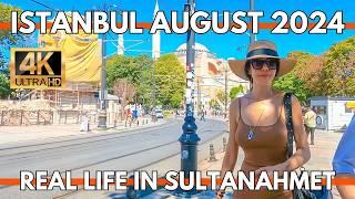 ISTANBUL TURKEY REAL LIFE AROUND SULTANAHMET TOURISTIC AREA  4K WALKING TOUR