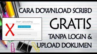 Cara download Dokumen PDF  Word di Scribd Gratis