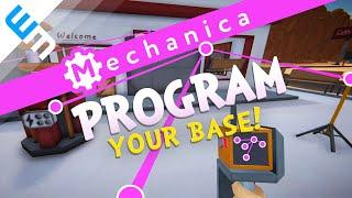 MECHANICA Gameplay - Program Your Base - Scrap Mechanic Meets Factorio