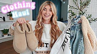 Huge Trendy Clothing Haul 2023 Ugg Aerie White Fox Abercrombie & Fitch