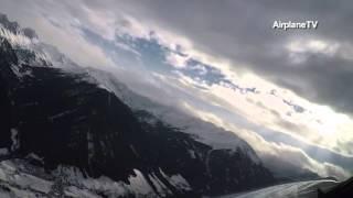 Airbus A321 takeoff LOWI-Innsbruck runway 26 as seen from the cockpit