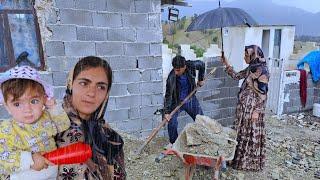 Stormy Rainfall in Mountainous Nature ️ Daily Life Documentary of a Resilient Nomadic Family