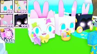 I Hatched All New Huge Easter Pets Huge Painted Cat - Pet Simulator X Roblox