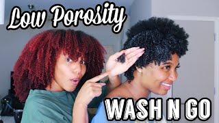 I Tried A Wash N Go On My Friends Short Low Porosity Type 4 Natural Hair