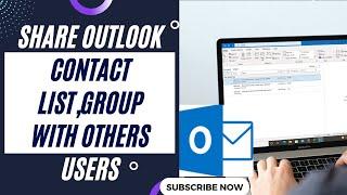 How to Share Contacts Outlook  How to Share Outlook Contacts With Other Users