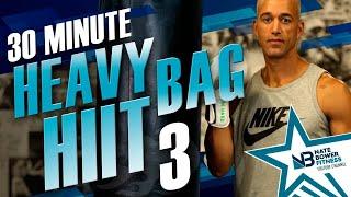 30 Minute Boxing Heavy Bag HIIT Workout Round 3