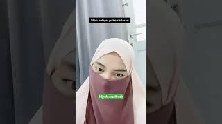 step belajar pakai cadar yang mana nih yang belum pede #hijab