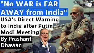 USAs Direct Warning to India after Putin Modi Meeting  Eric Garcettis Video goes viral