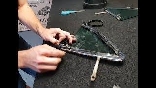 How To Installing Quarter Vent Window Glass into Frames