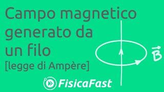 Campo magnetico generato da un filo percorso da corrente lezione di fisica