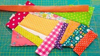 How to Use TINY Fabric Scraps Amazing Idea