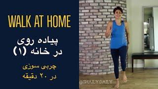 پیاده روی در خانه با شیلی چربی سوزی و تقویت ماهیچه ها   walk at home with Shaily ورزش در بارداری