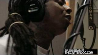 From The Carter Documentary... A  sneak peek into Lil Waynes recording process.