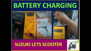 How to charge battery DIY in SUZUKI LETS scooter   SF Sonic Battery 12V