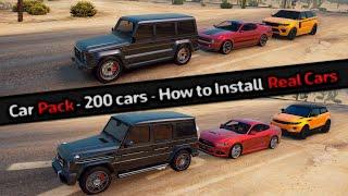 How to install 200 Real Cars in GTA 5 2024 How to replace All Traffic in GTA V GTA 5 Car Pack