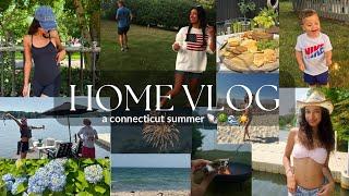 HOME VLOG  a connecticut summer lake day 4th of july beach family 🫶